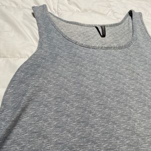 Jaclyn Intimates Super Soft Grey/Blue Tank, Size Medium